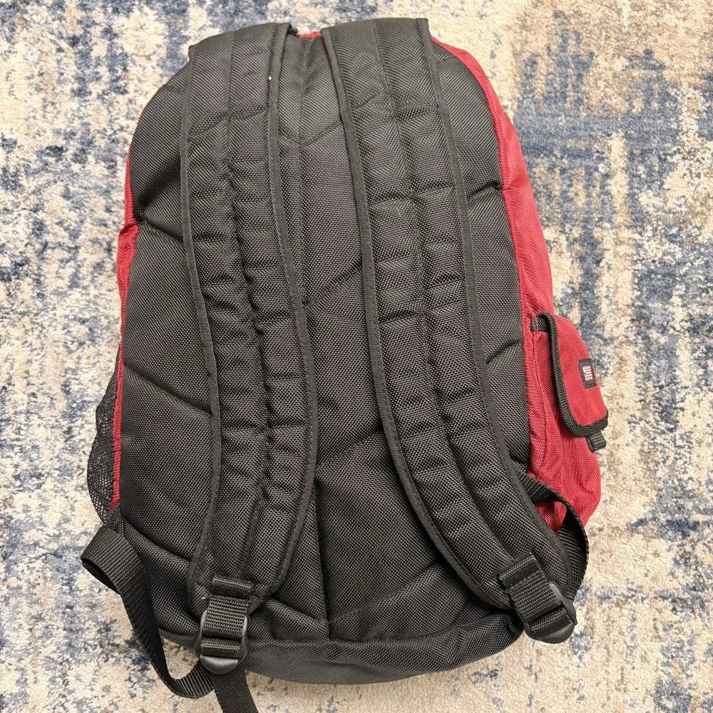 Vintage Polo Sport Ralph Lauren Red Backpack USA Flag Logo 90s Nylon